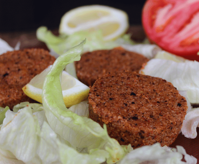 Hamburguesas veganas crudiveganas con ingredientes naturales