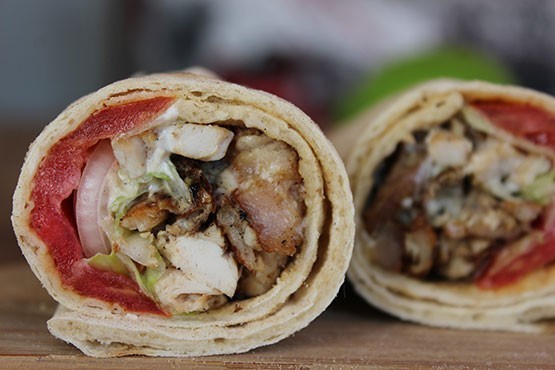 Dürüm de pechuga de pollo