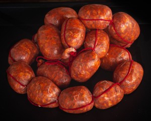 Chorizos caseros tradicionales